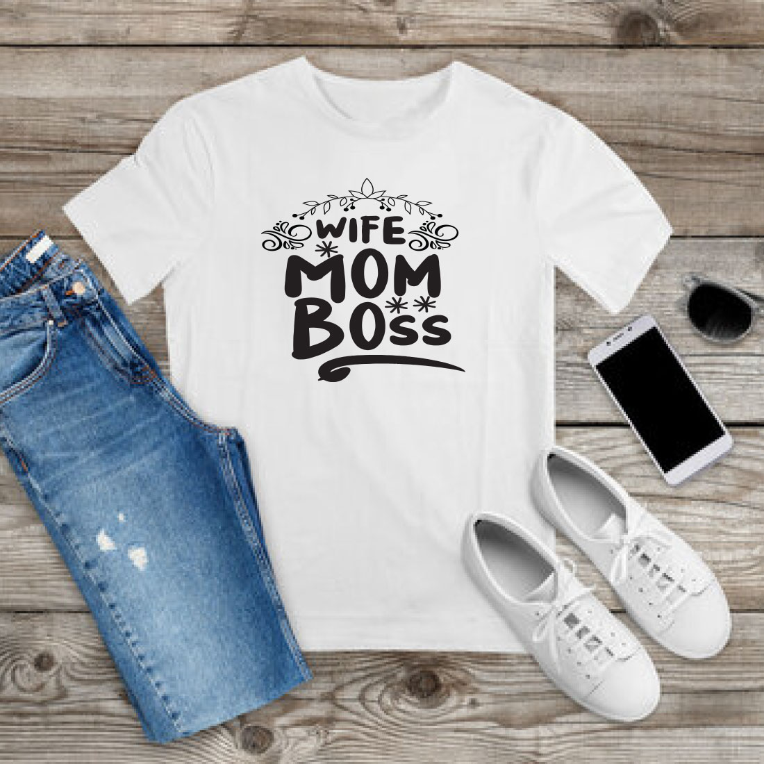 Mothers Day SVG T-shirt Design Bundle Vol-54 preview image.