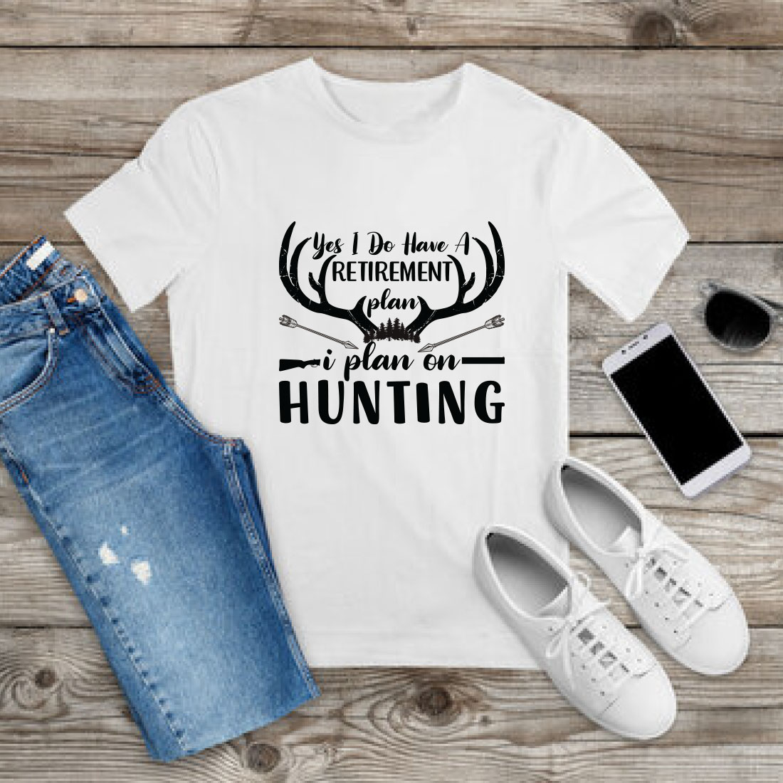 Hunting T-shirt Design Bundle Vol-7 preview image.