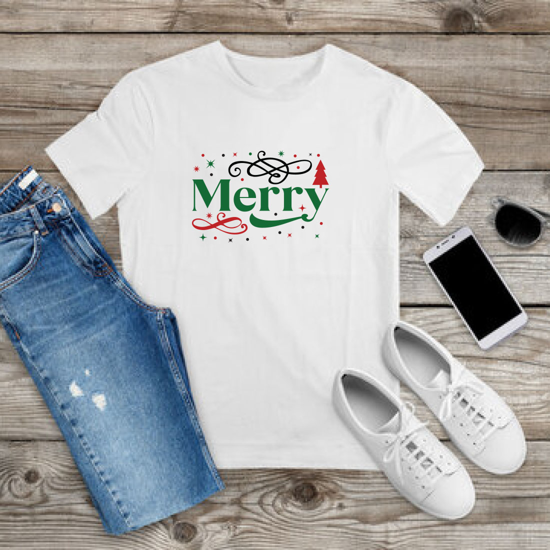 Christmas T-shirt Design Bundle Vol-56 preview image.