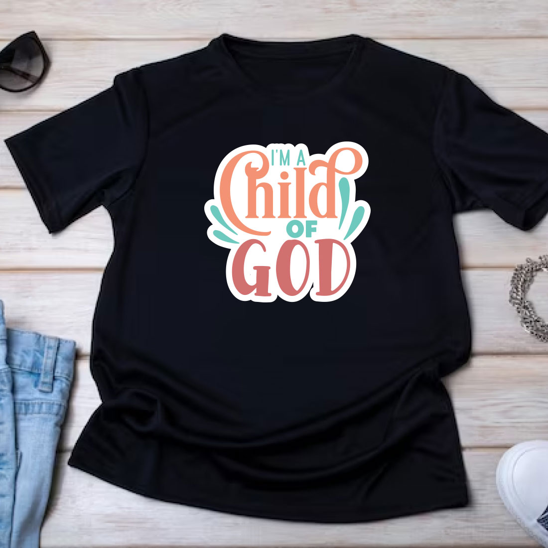 Christian SVG T-shirt Design Bundle Vol-34 preview image.