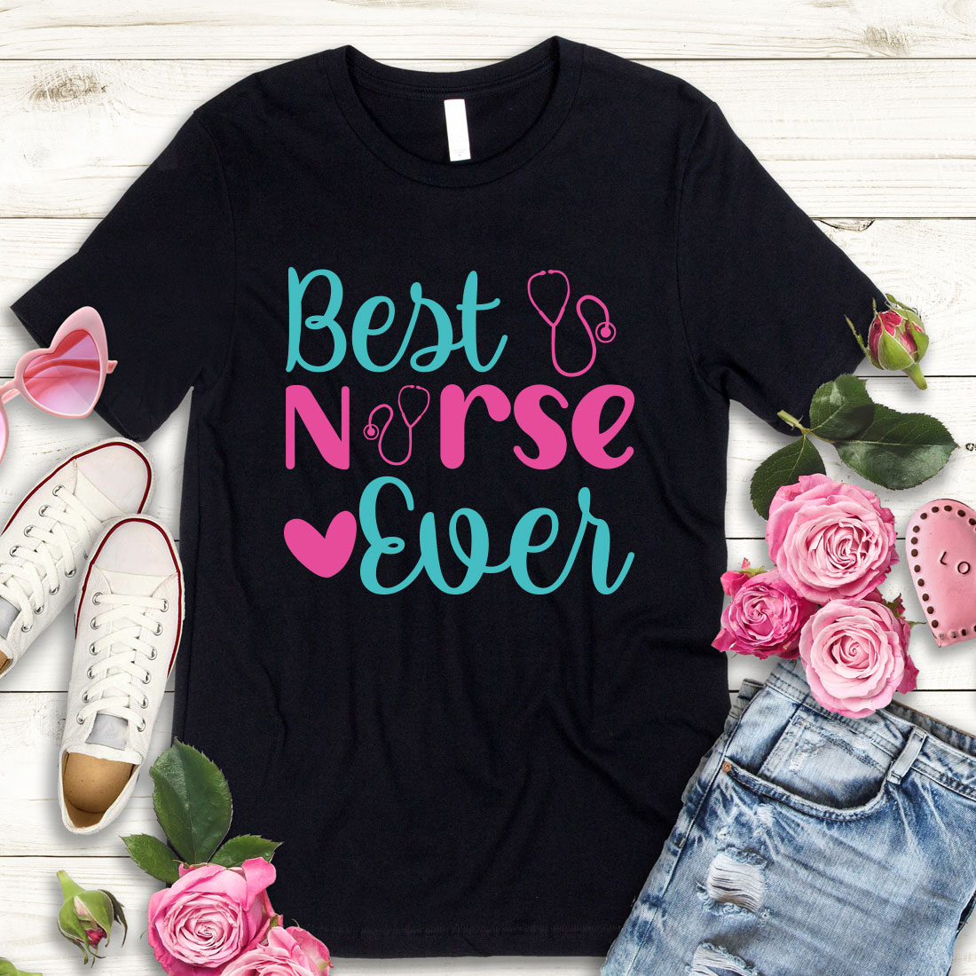 Mini Nurse SVG T-shirt Design Bundle Volume-04 preview image.