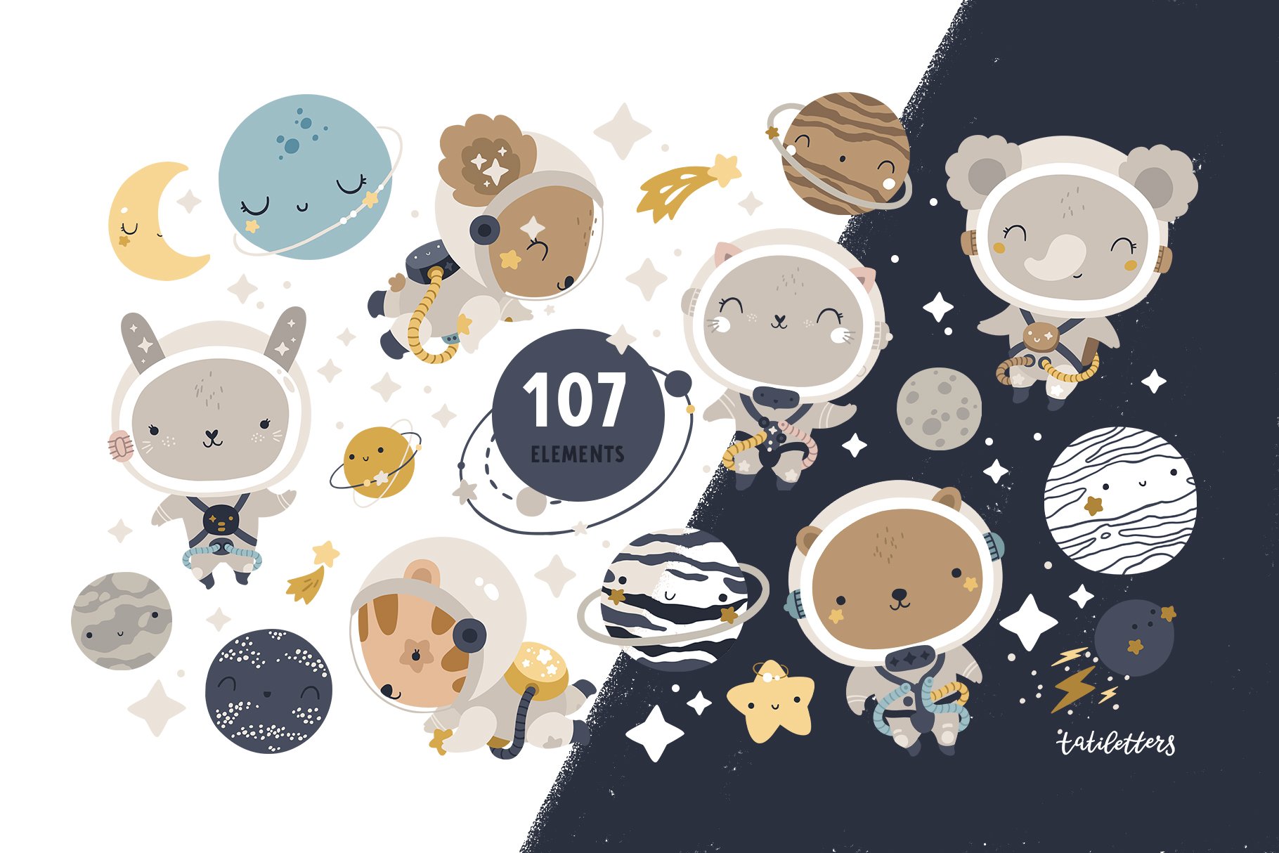 03 space animals illustretions 643