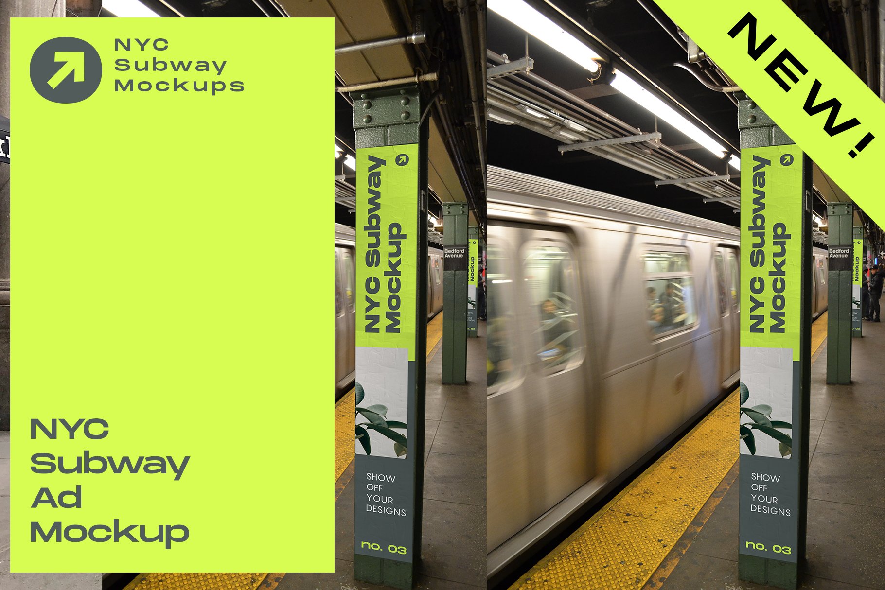 Poster Mockup NYC Subway cover image.