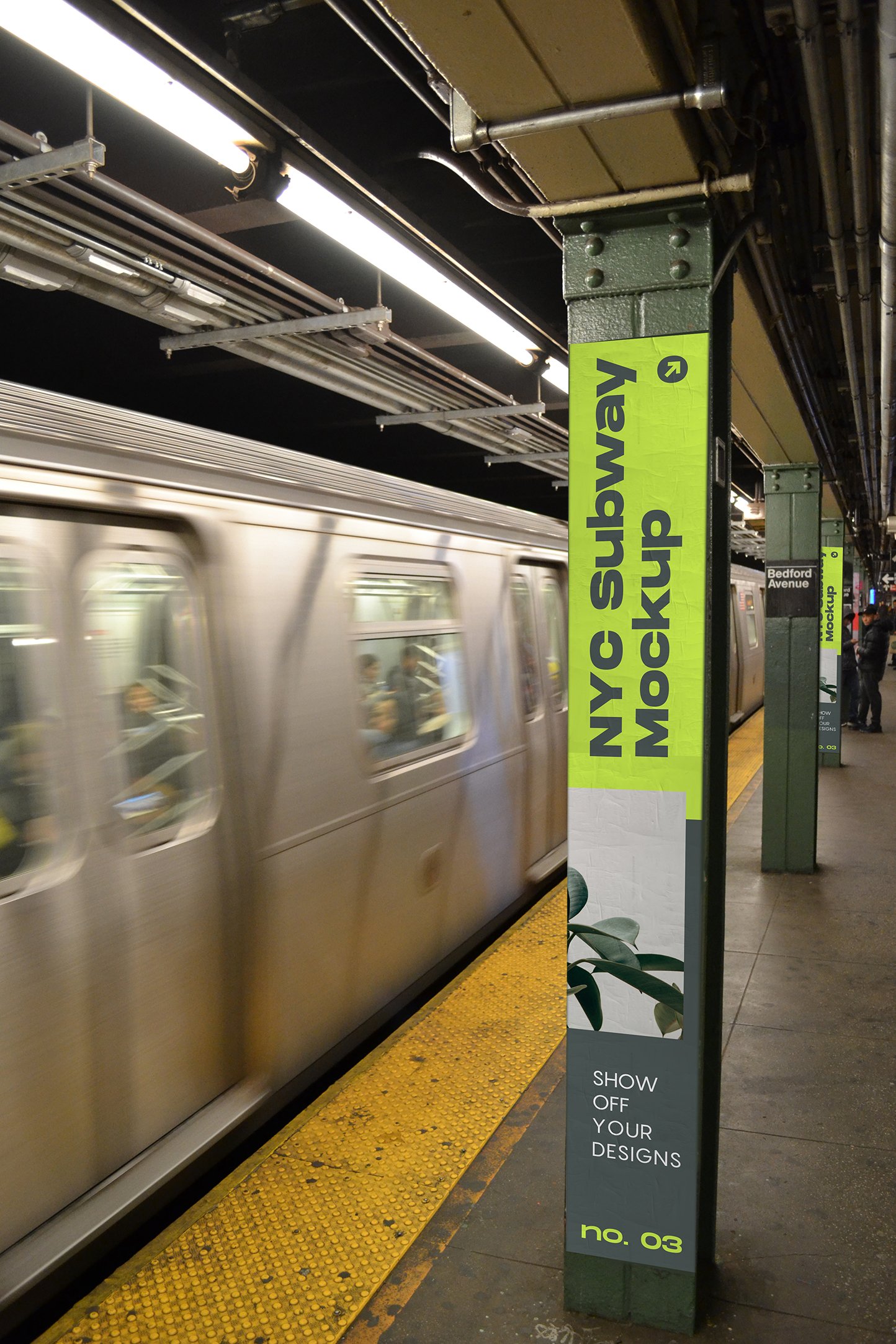 Poster Mockup NYC Subway preview image.