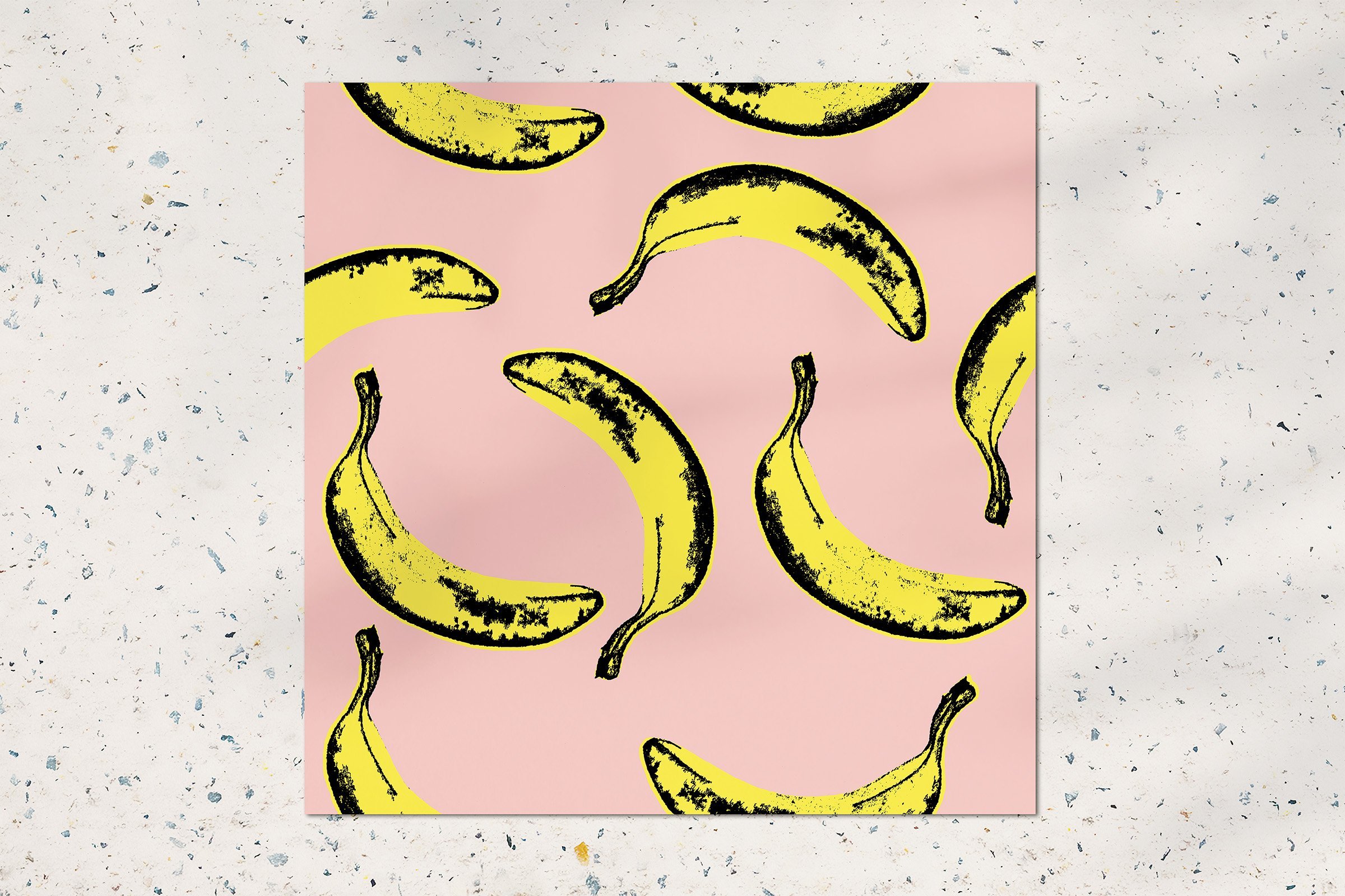 Bananas seamless background preview image.