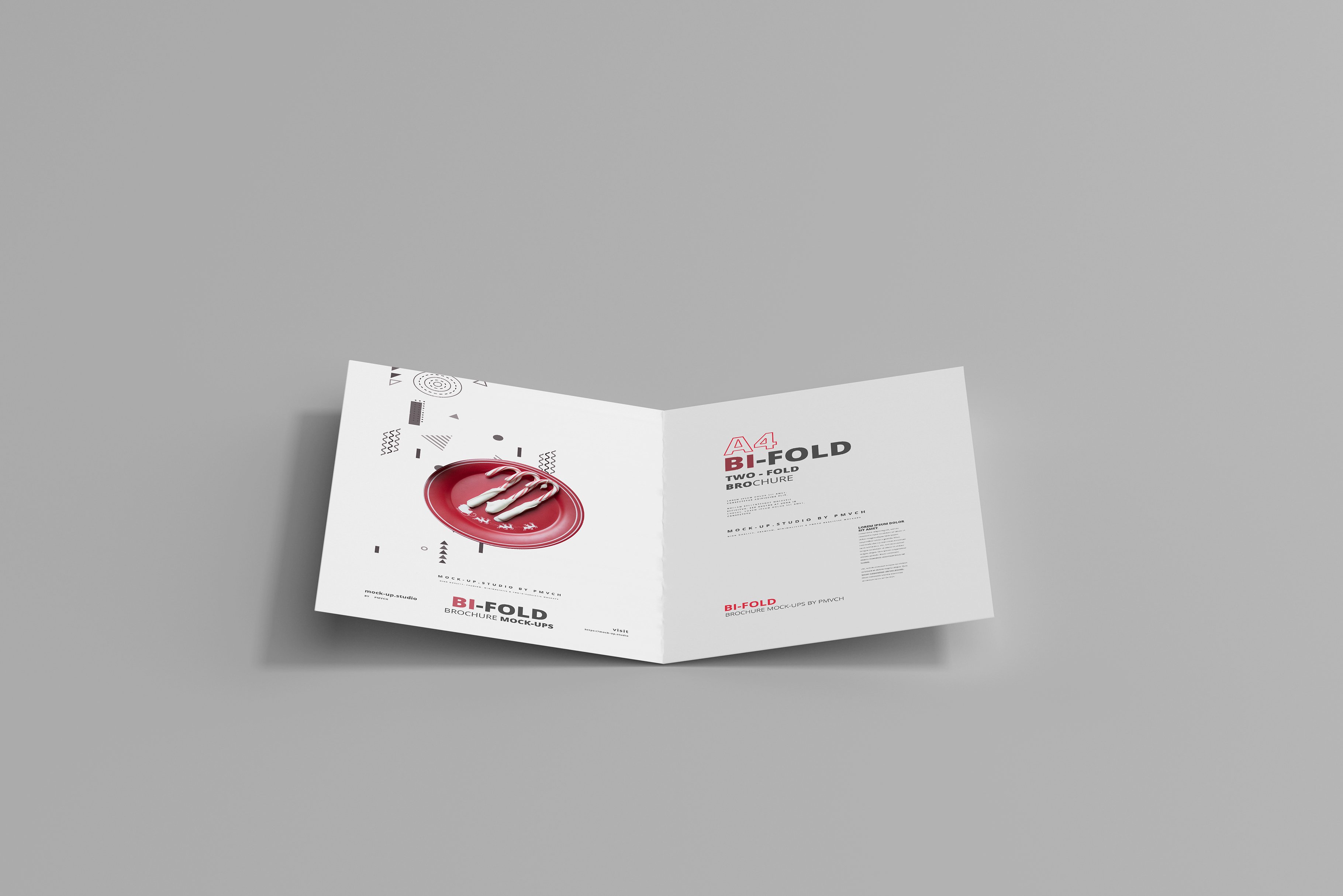 A4 Bi-Fold Brochure Mockups preview image.