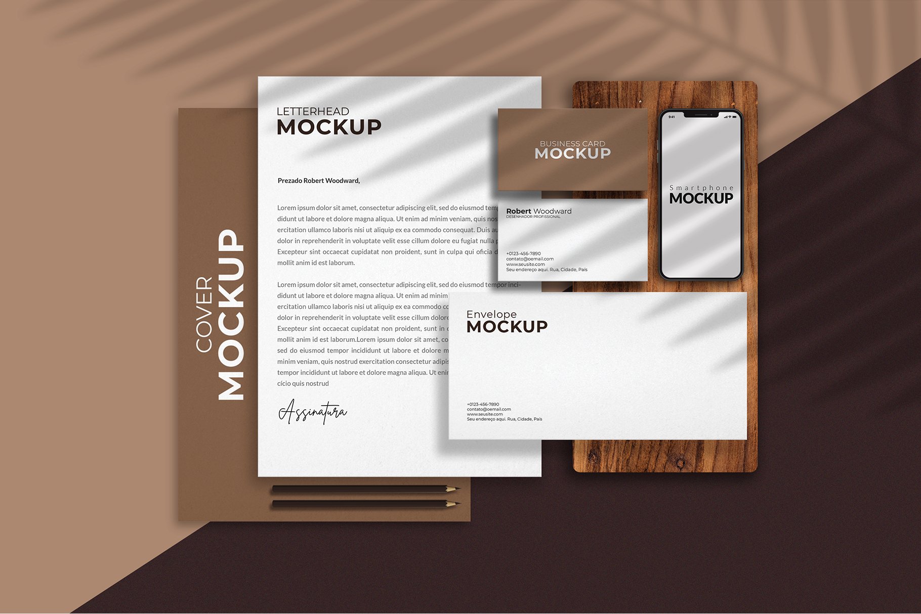 Stationery & Branding Mock-up Vol.01 cover image.