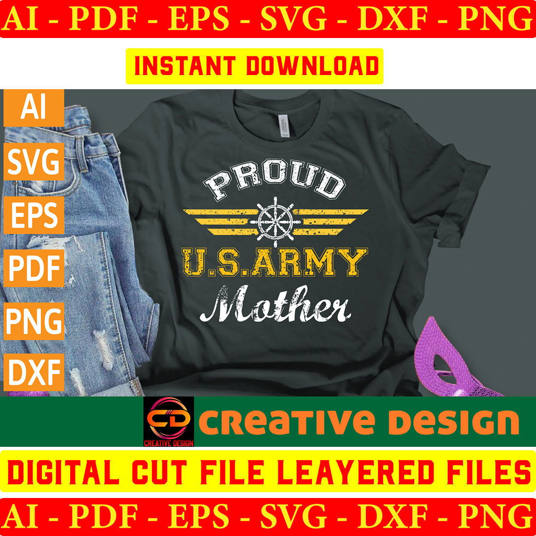 Proud Military T-shirt Design Bundle Vol-15 - MasterBundles
