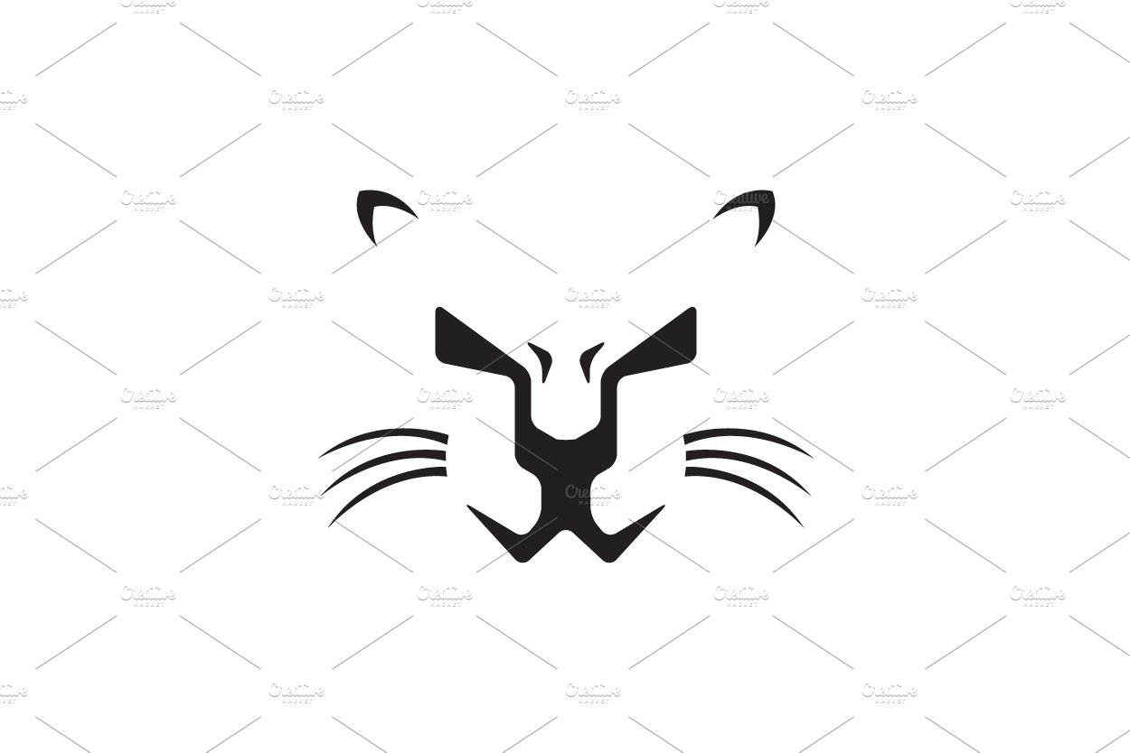 face of leopard or puma logo symbol cover image.