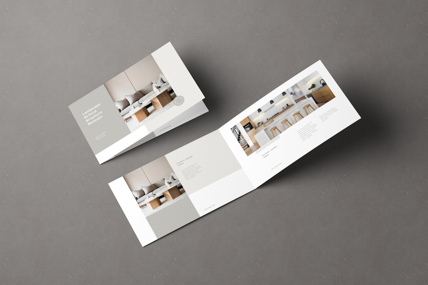 04 landscape bifold brochure mockup photoshop psd 562