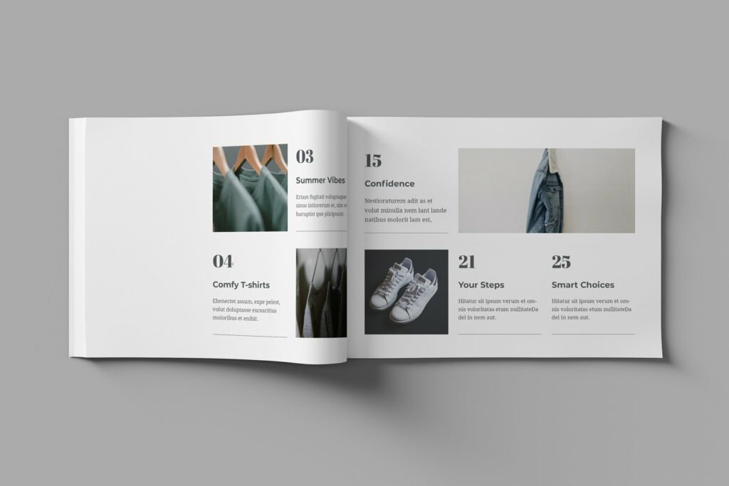 Landscape Magazine / Book Mockups – MasterBundles