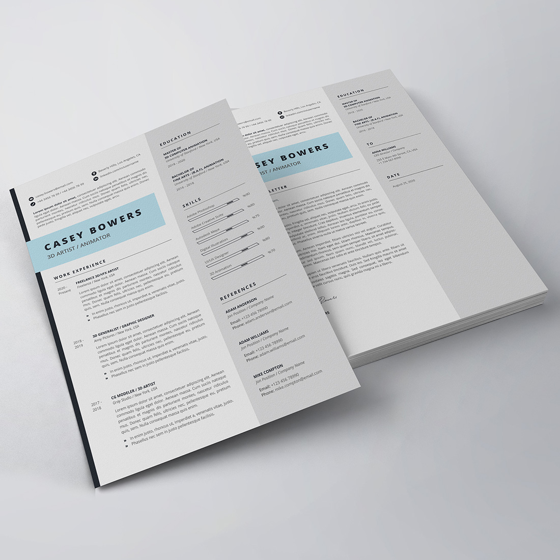 Clean Resume/CV Template preview image.