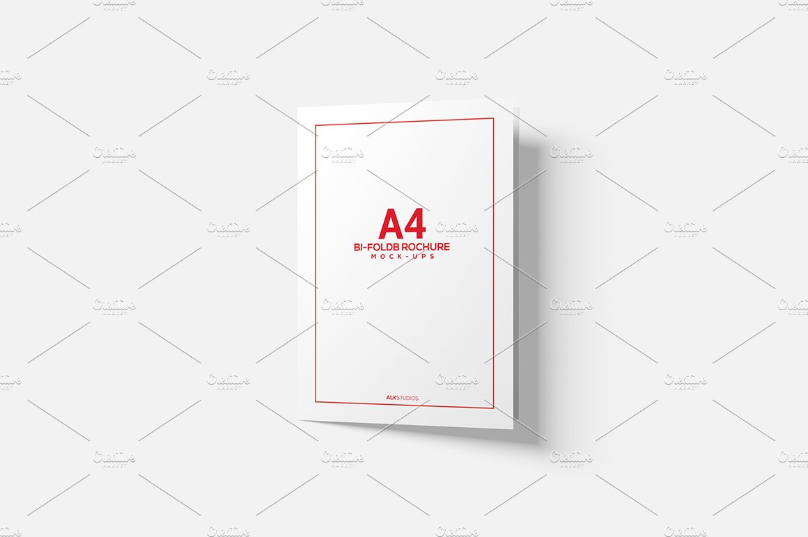A4 A5 Bi-Fold Brochure Mock-Up preview image.