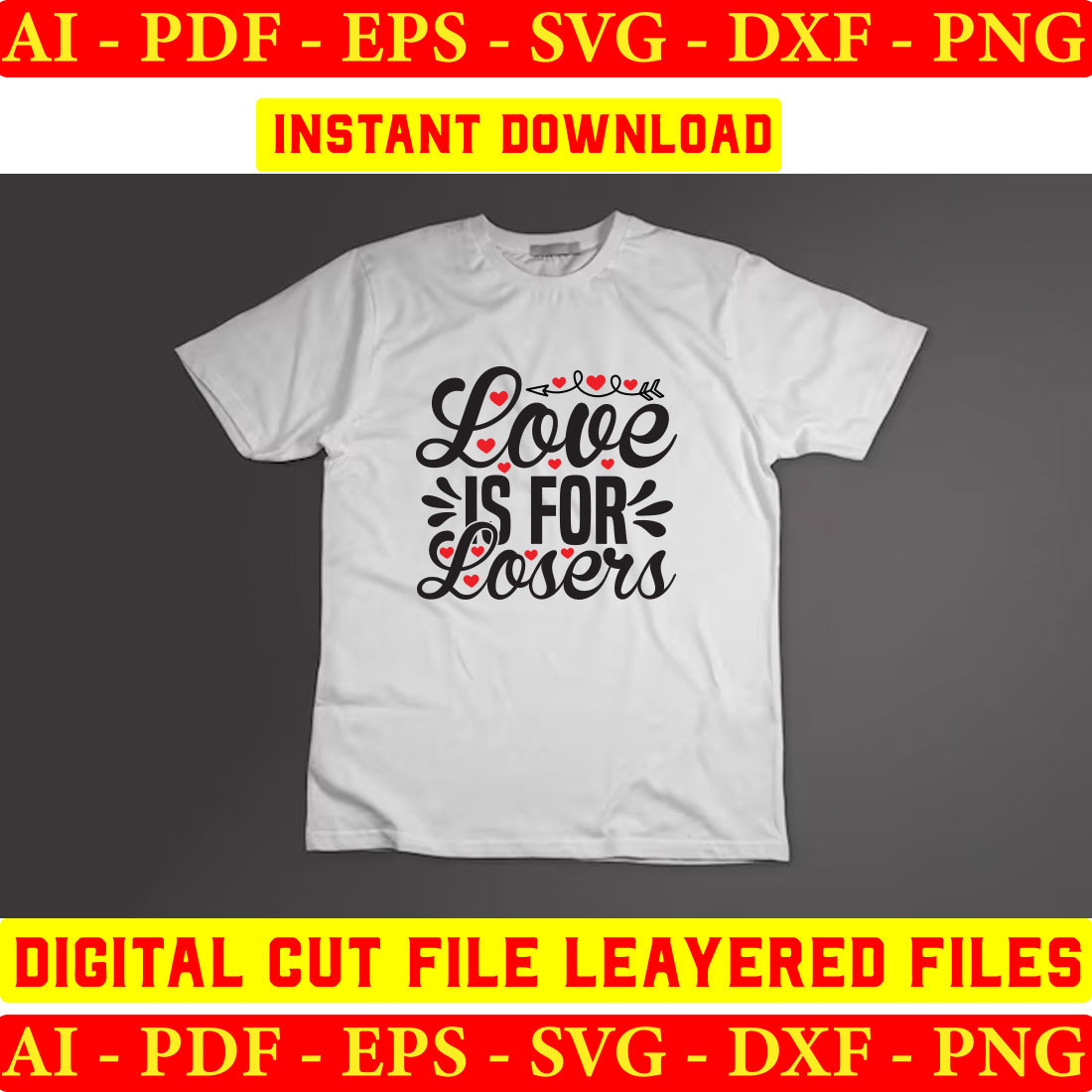 T - shirt with the words love is for lovers on it.