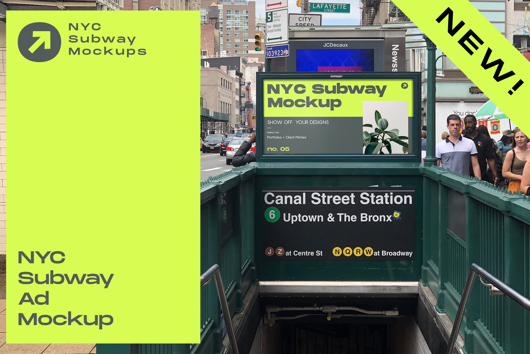 NYC Subway Billboard Mockup cover image.