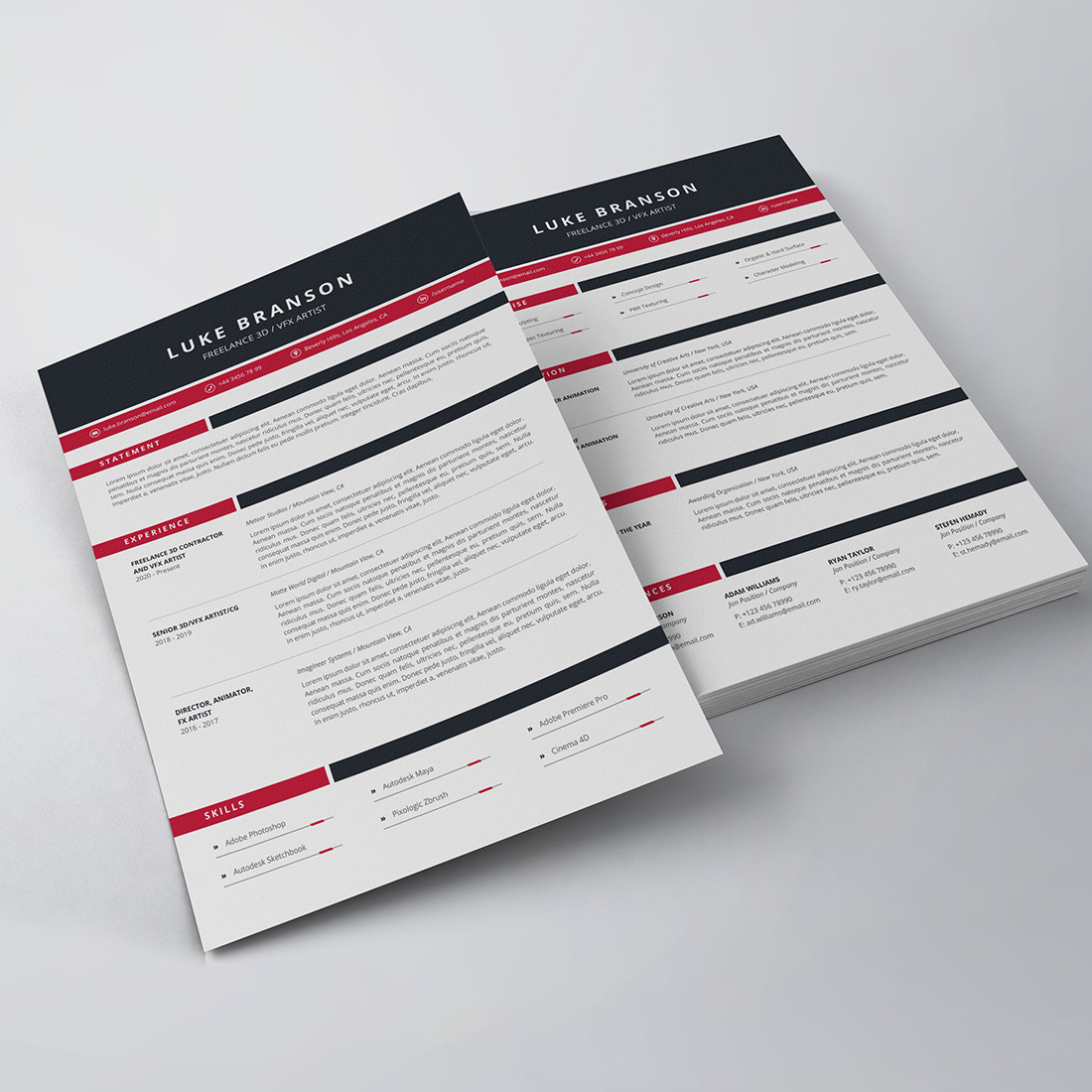 Professional Resume/CV Template preview image.