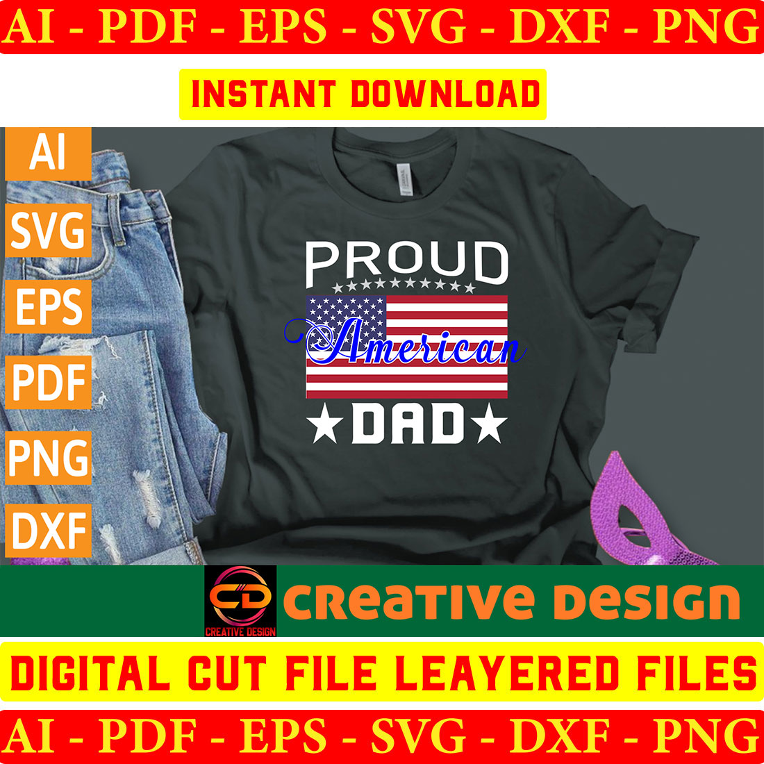 Proud Military T-shirt Design Bundle Vol-7 preview image.