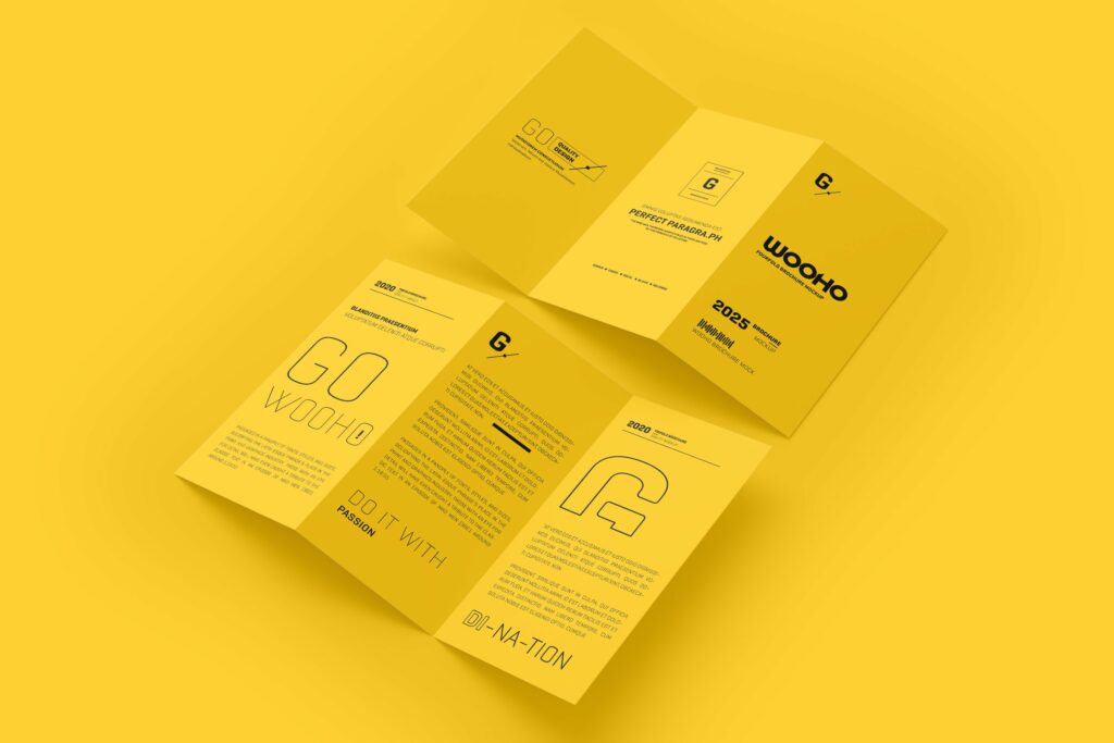 A4 Z Fold Brochure Mockup – MasterBundles