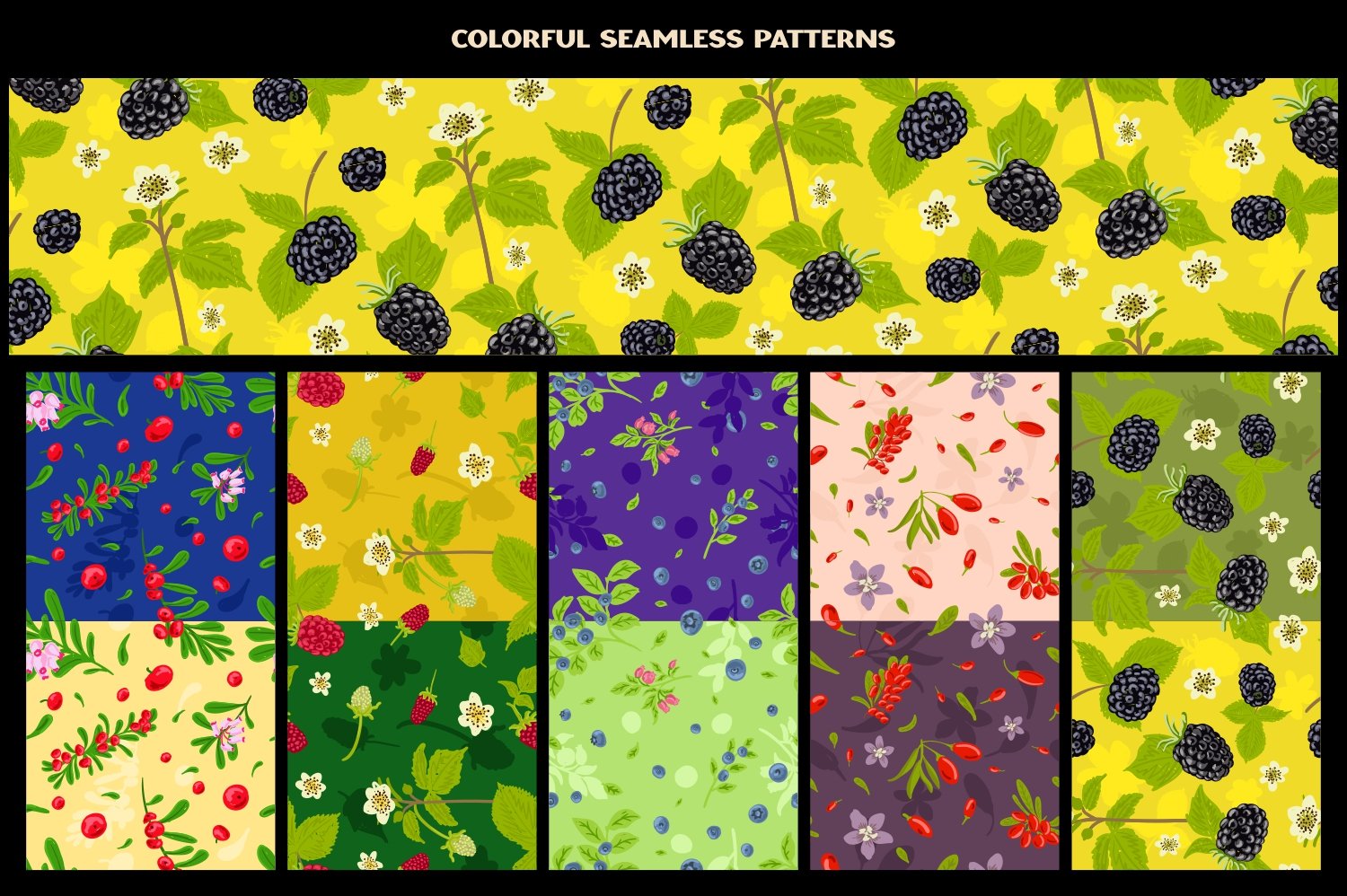 06 colorful seamless berry pattern 967