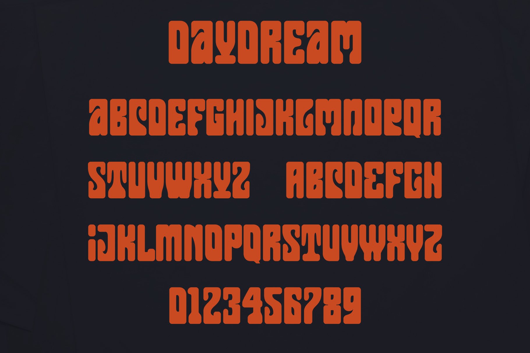Daydream Font preview image.