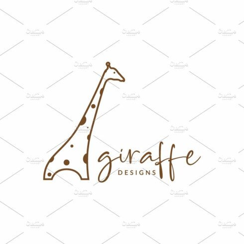 line giraffe cute feminine logo cover image.