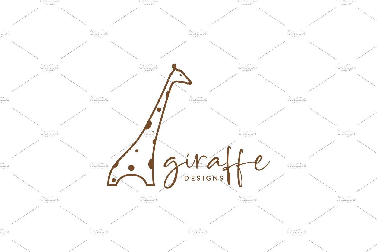 line giraffe cute feminine logo cover image.