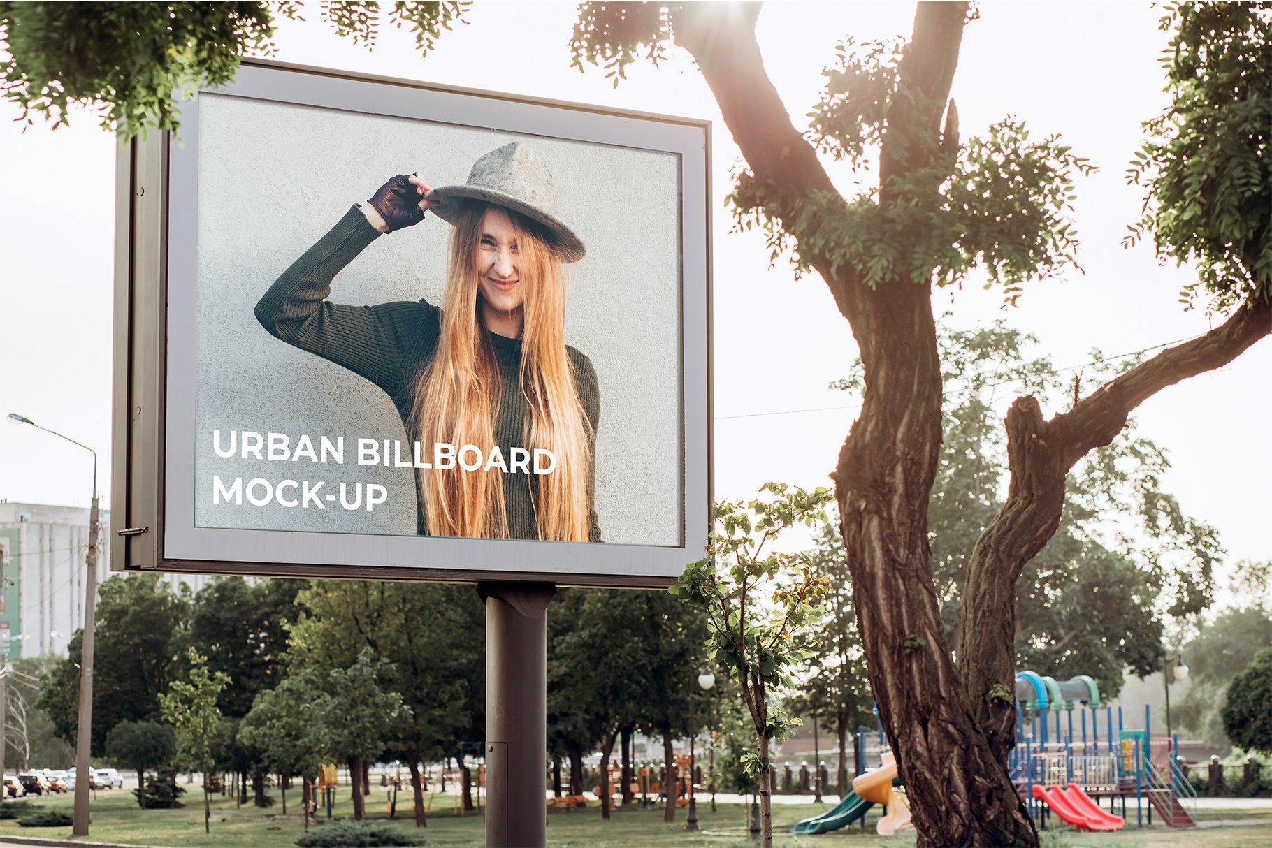 Urban billboard mock-up bundle preview image.