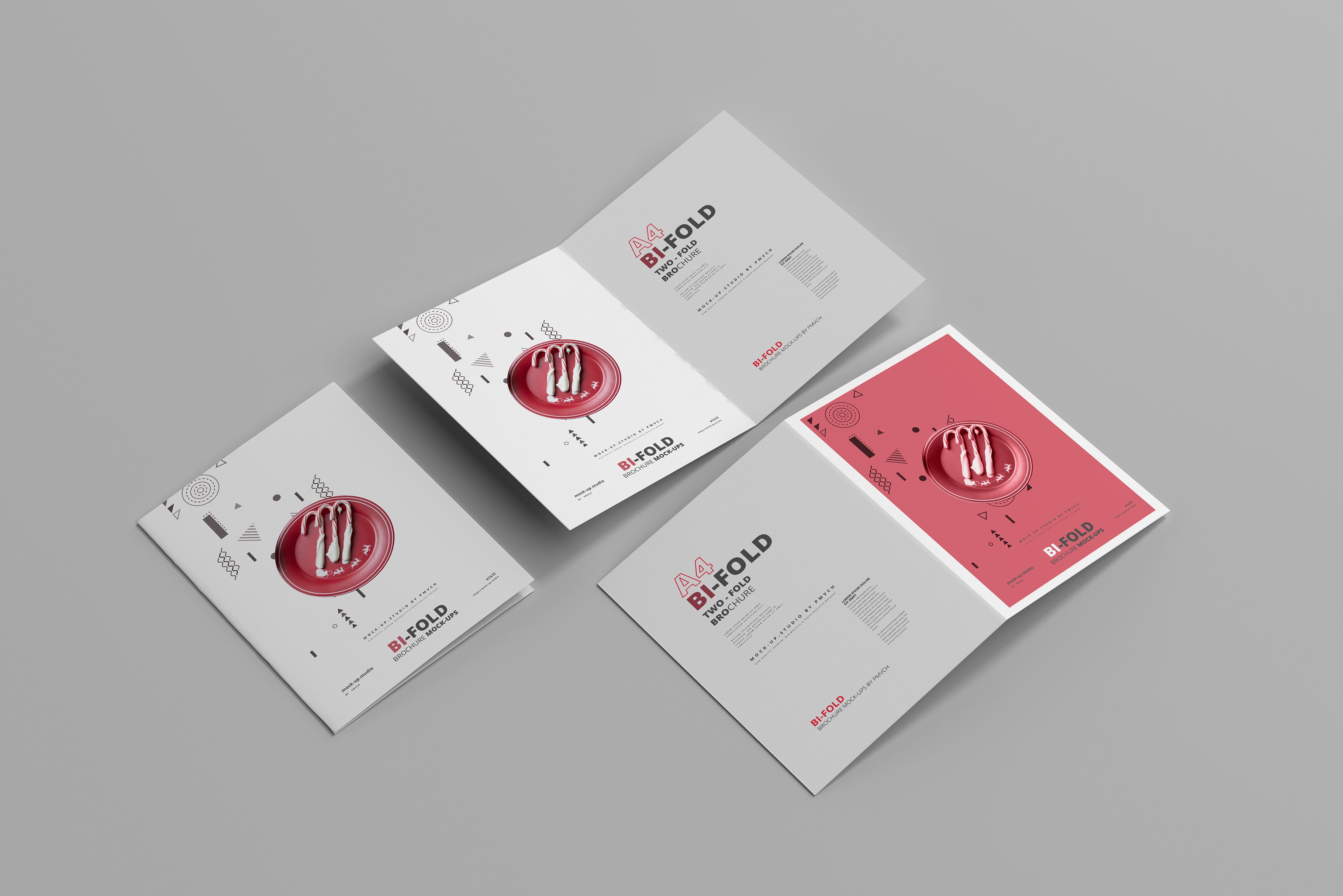 A4 Bi-Fold Brochure Mockups cover image.