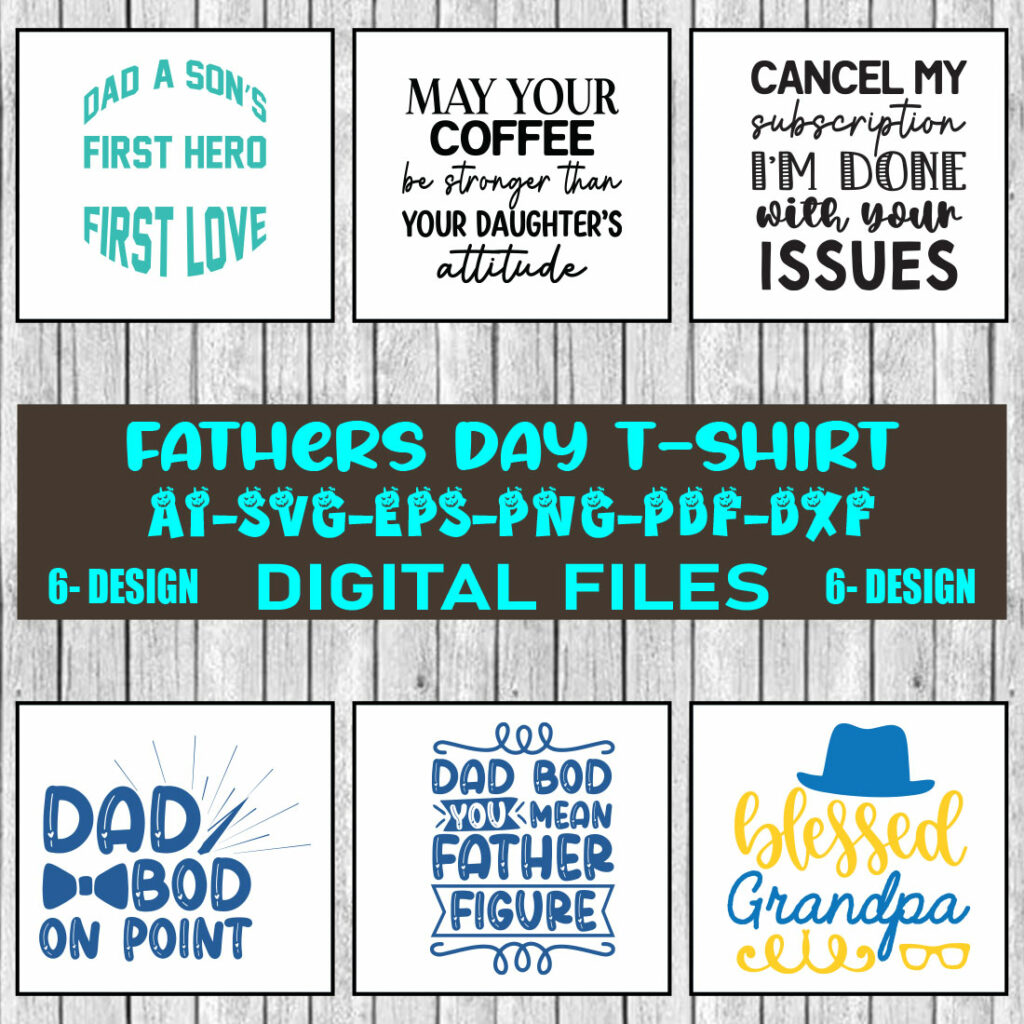 Father's Day Bundle SVG Dad Bundle Svg png dxf Funny Dad Svg Father's ...