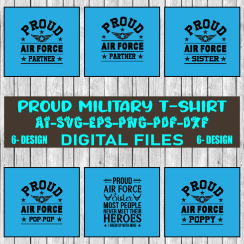 Proud Military T-shirt Design Bundle Vol-6 cover image.