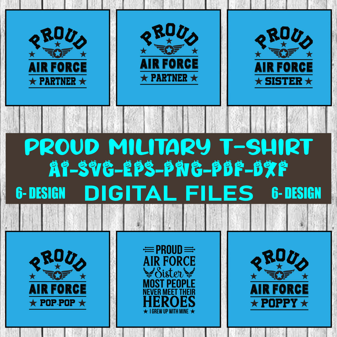 Proud Military T-shirt Design Bundle Vol-6 cover image.