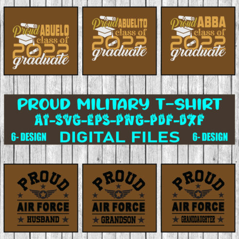 Proud Military T-shirt Design Bundle Vol-1 cover image.