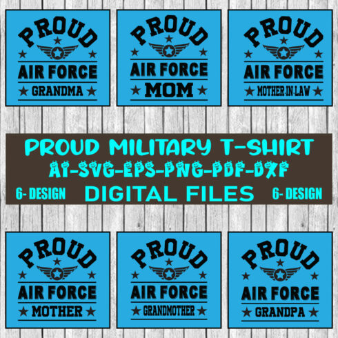 Proud Military T-shirt Design Bundle Vol-4 cover image.