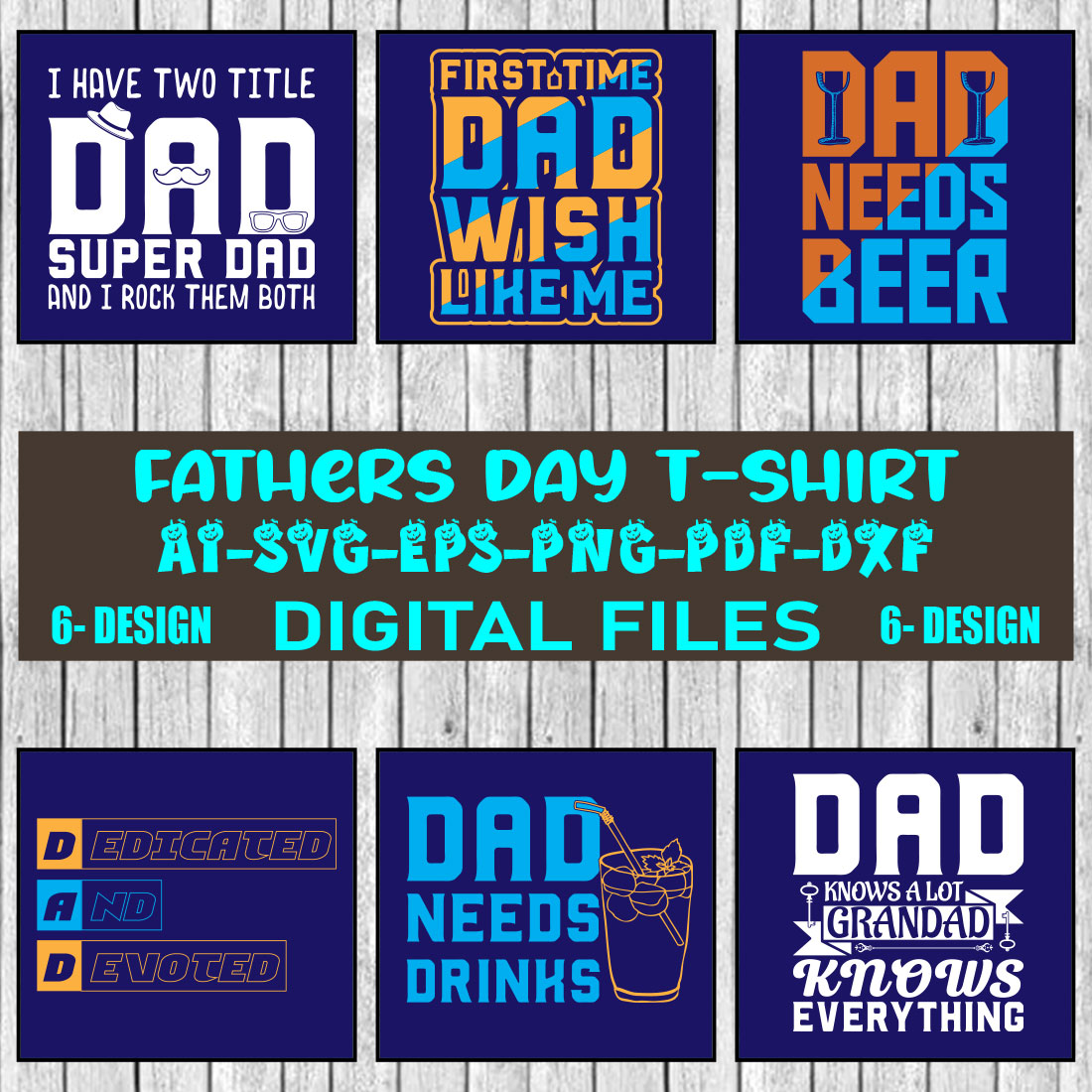Father's Day Bundle SVG Dad Bundle Svg png dxf Funny Dad Svg Father's Day SVG dad Decal Designs papa,Dad Life SVG cut file silhouette Cricu Vol-16 cover image.