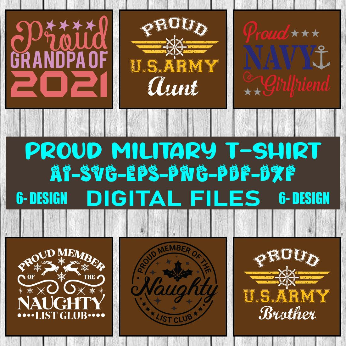 Proud Military T-shirt Design Bundle Vol-12 cover image.