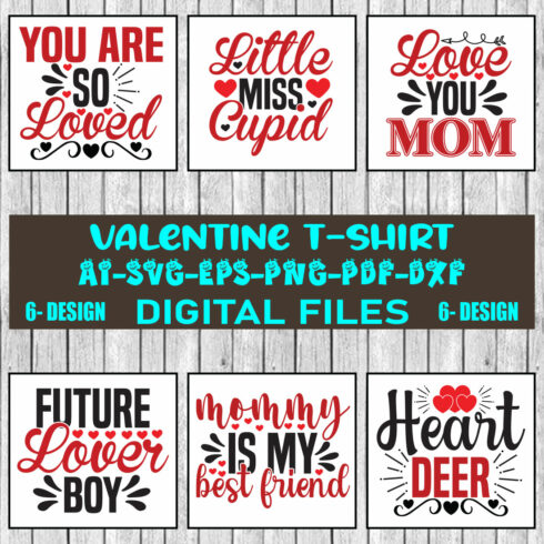 Valentines SVG Bundle, Valentine's Baby Shirts svg, Valentine Shirts svg, Cute Valentines svg, Heart Shirt svg, Love svg, Cut File Cricut Vol-11 cover image.