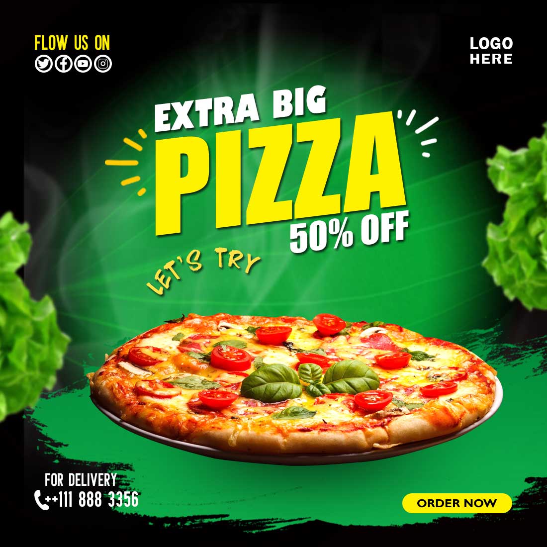 Extra Big Pizza preview image.