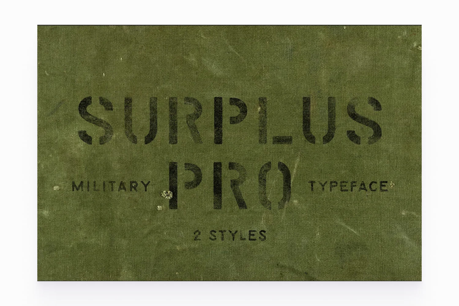 Military style text on green background.