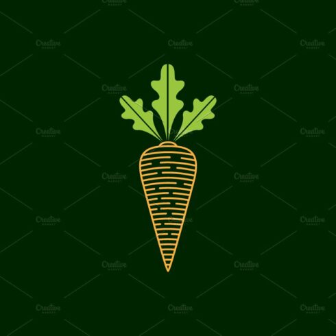 colorful carrot vegetable logo cover image.