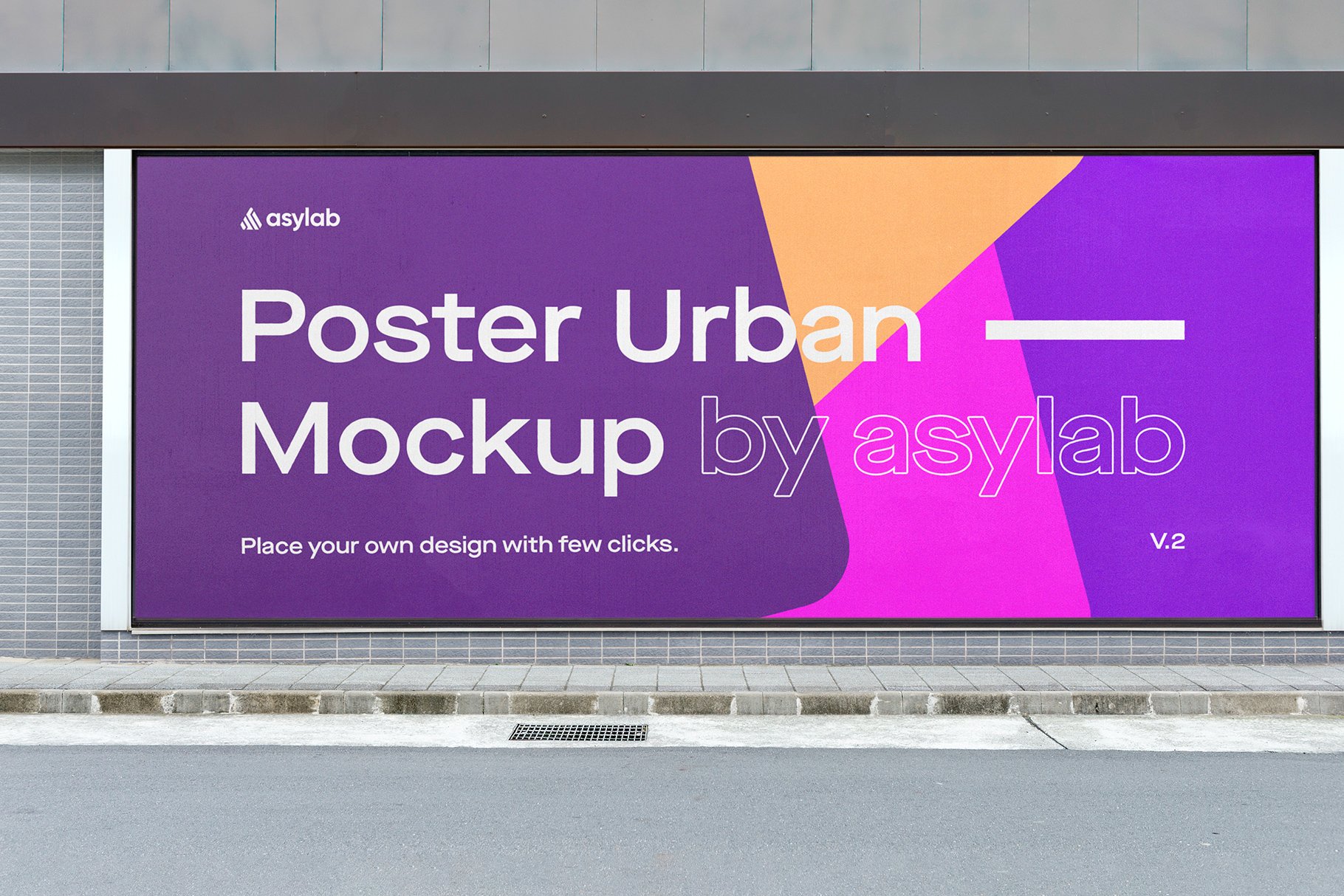 Urban Poster Street Mockup - PSD cover image.