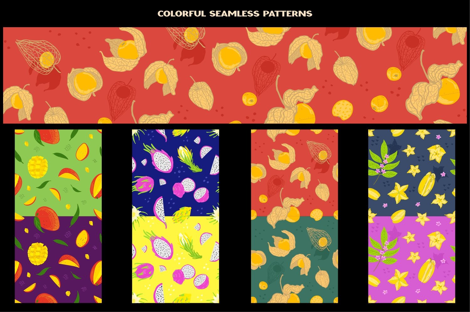 08 colorful seamless fruit pattern 19