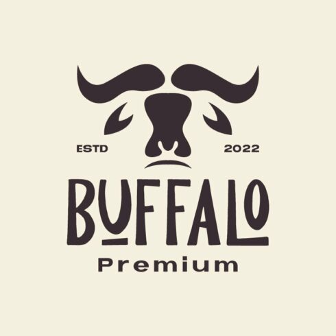 head buffalo shape vintage logo cover image.