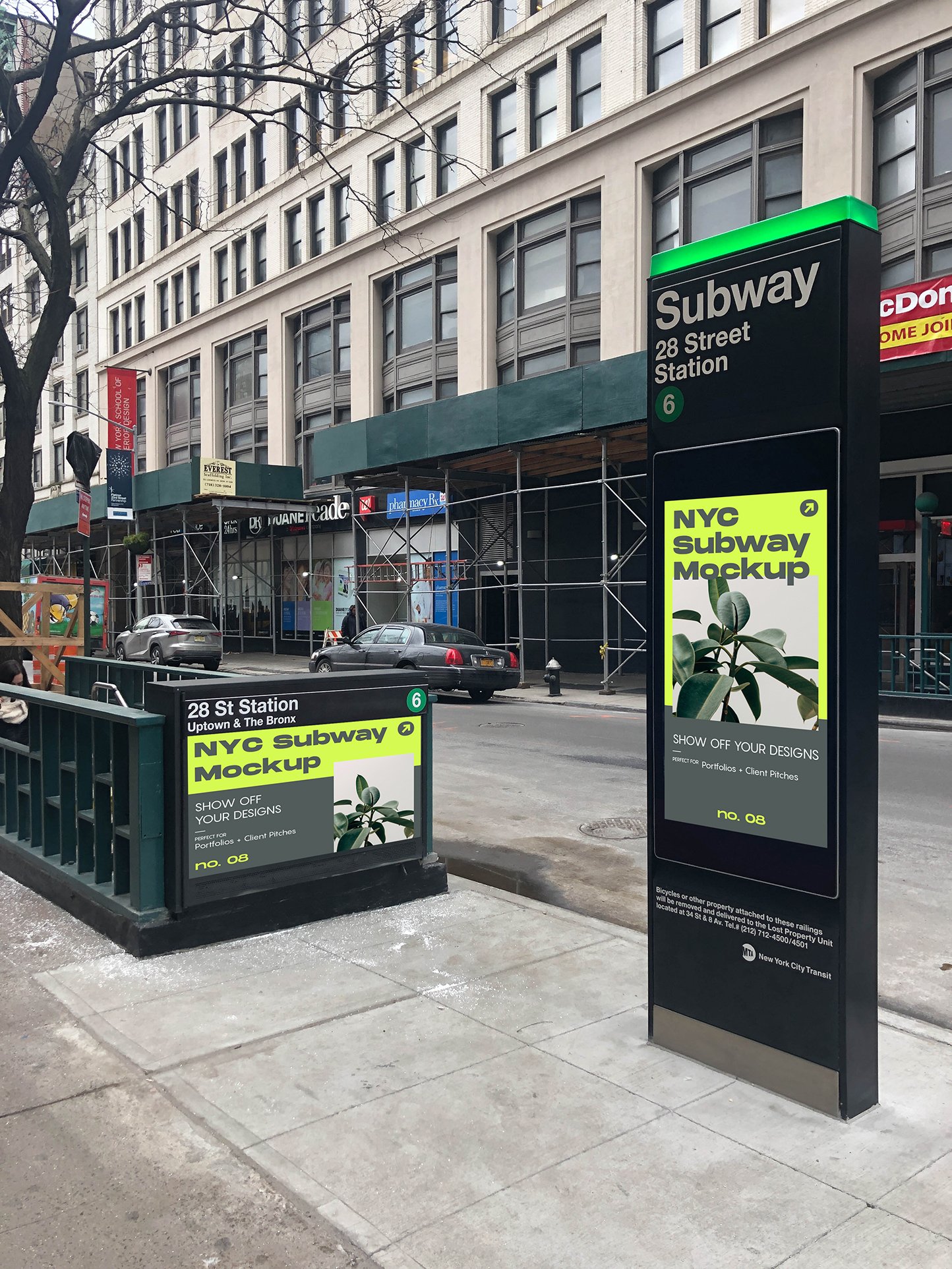 08 subway entrance kiosk mockup 365