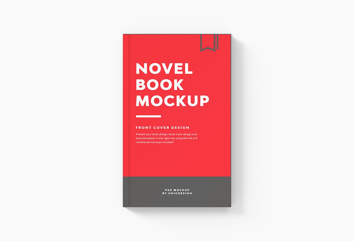 Novel Book Mockup preview image.