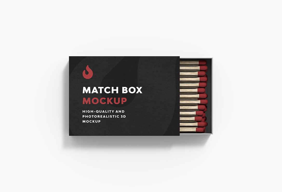 Match Box Mockup preview image.