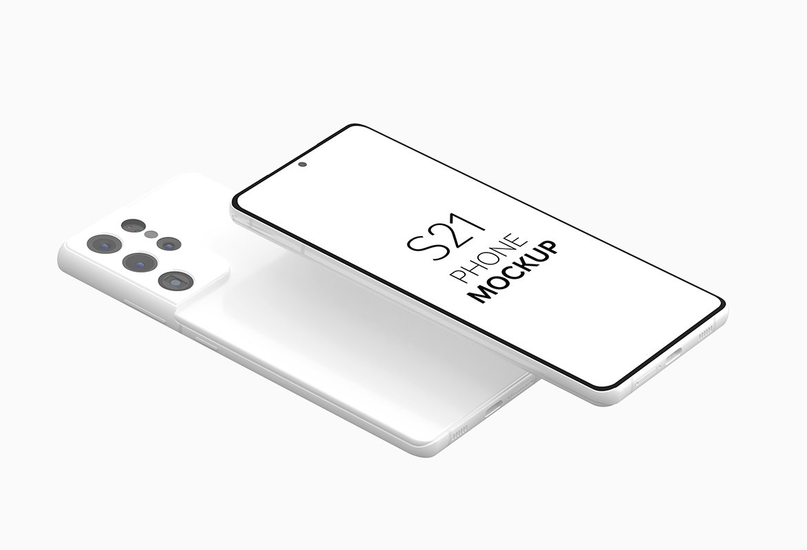 S21 Phone Mockup preview image.