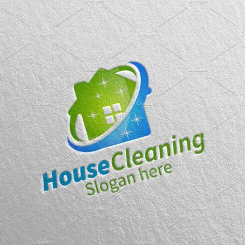 House Cleaning Vector Logo Design cover image.