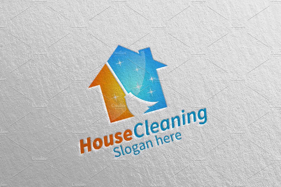 House Cleaning Services Logo Design cover image.