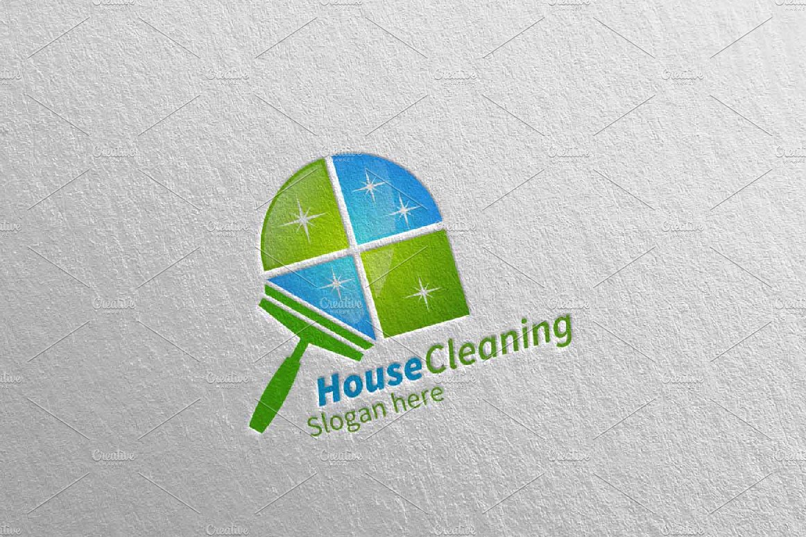 Cleaning Service Logo Design cover image.