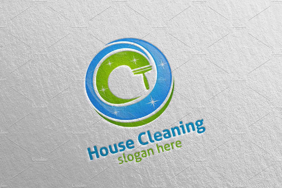 Cleaning Service Vector Logo Design cover image.